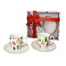 WHITE XMAS SET 2 TAZZINE CAFFE C/PIATTINO (9pz)